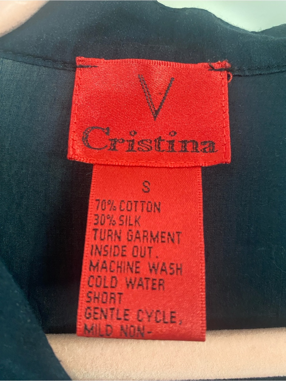 V Christina Black Button Front With Lace Blouse - Picture 2 of 5